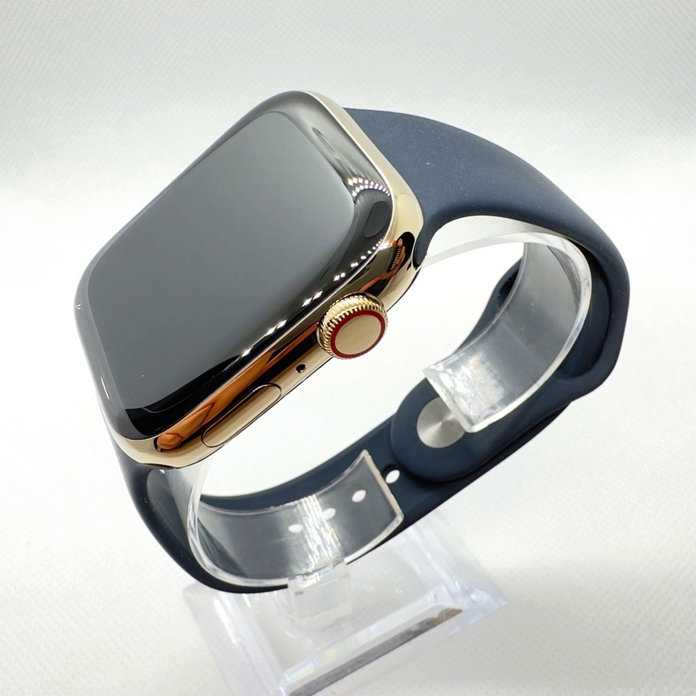 Apple Watch Series 8 45mm Cellular Gold Stainless Steel Case with Sport Band